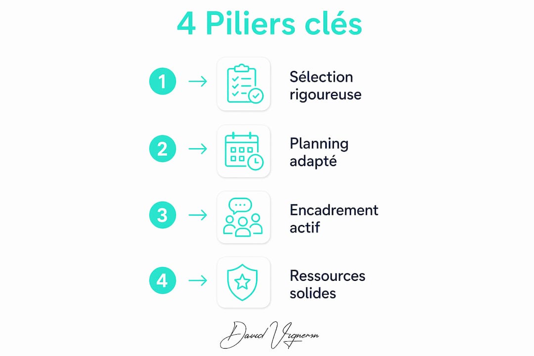 Les 4 clés essentielles pour réussir sa formation en ligne – Infographie