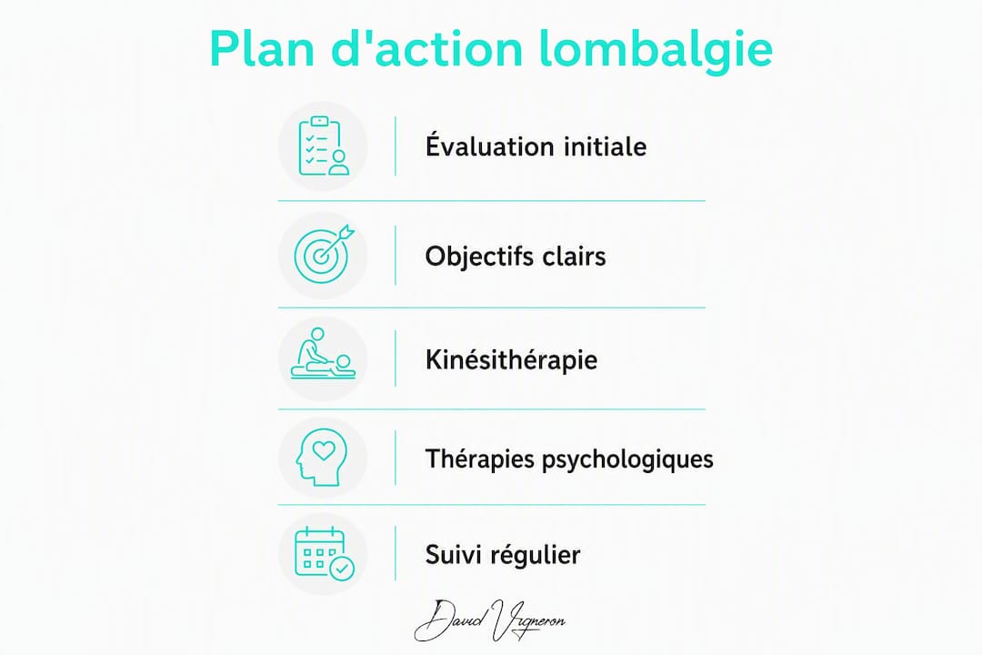 Schéma détaillé pour la prise en charge de la lombalgie chronique
