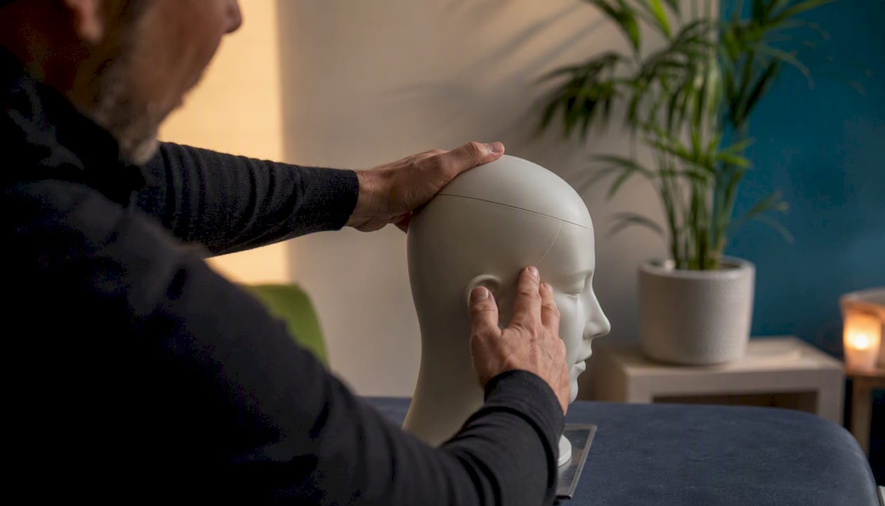 Des mains en pleine séance d’hypnothérapie avancée