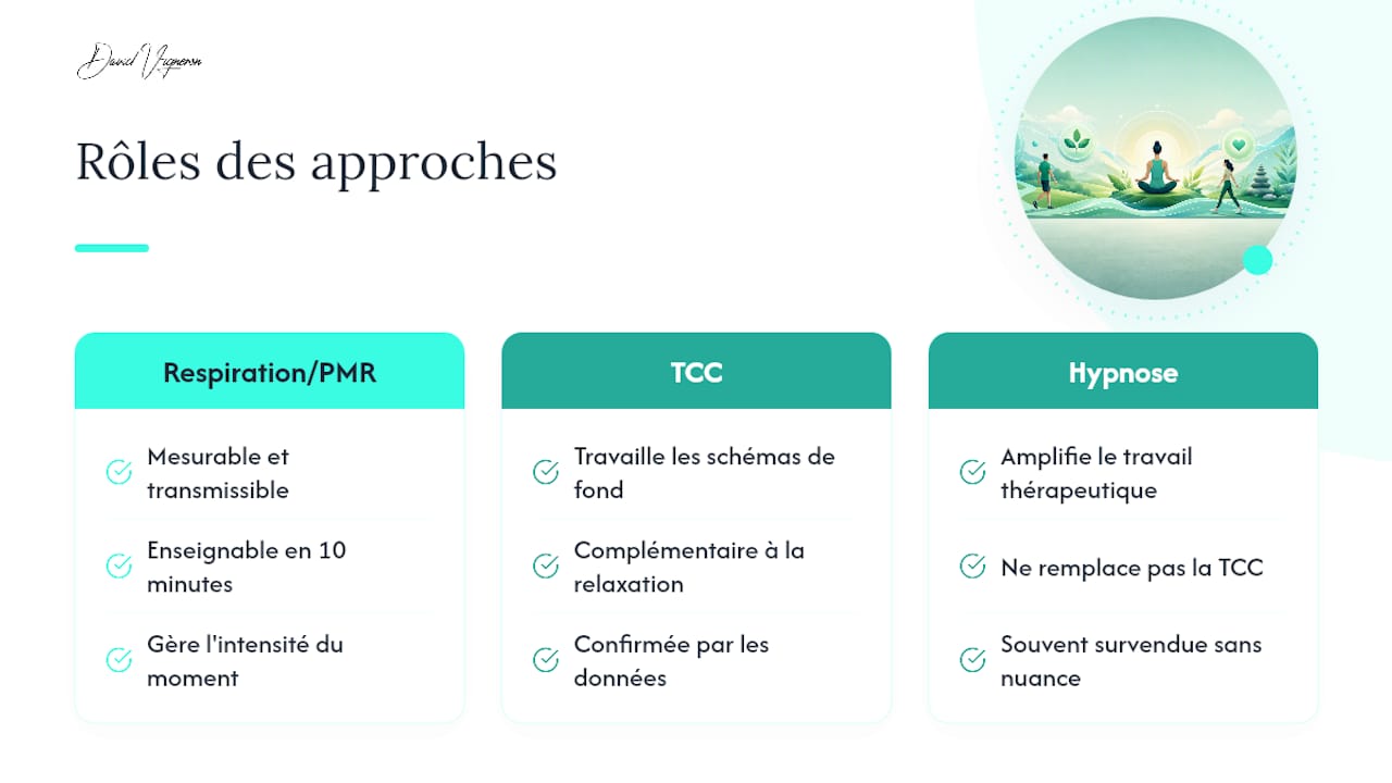 Ce que la pratique révèle vraiment sur la relaxation anxieuse — overview diagram