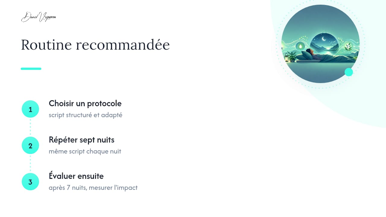 Ce que l'expérience clinique dit vraiment de l'hypnose pour dormir — overview diagram