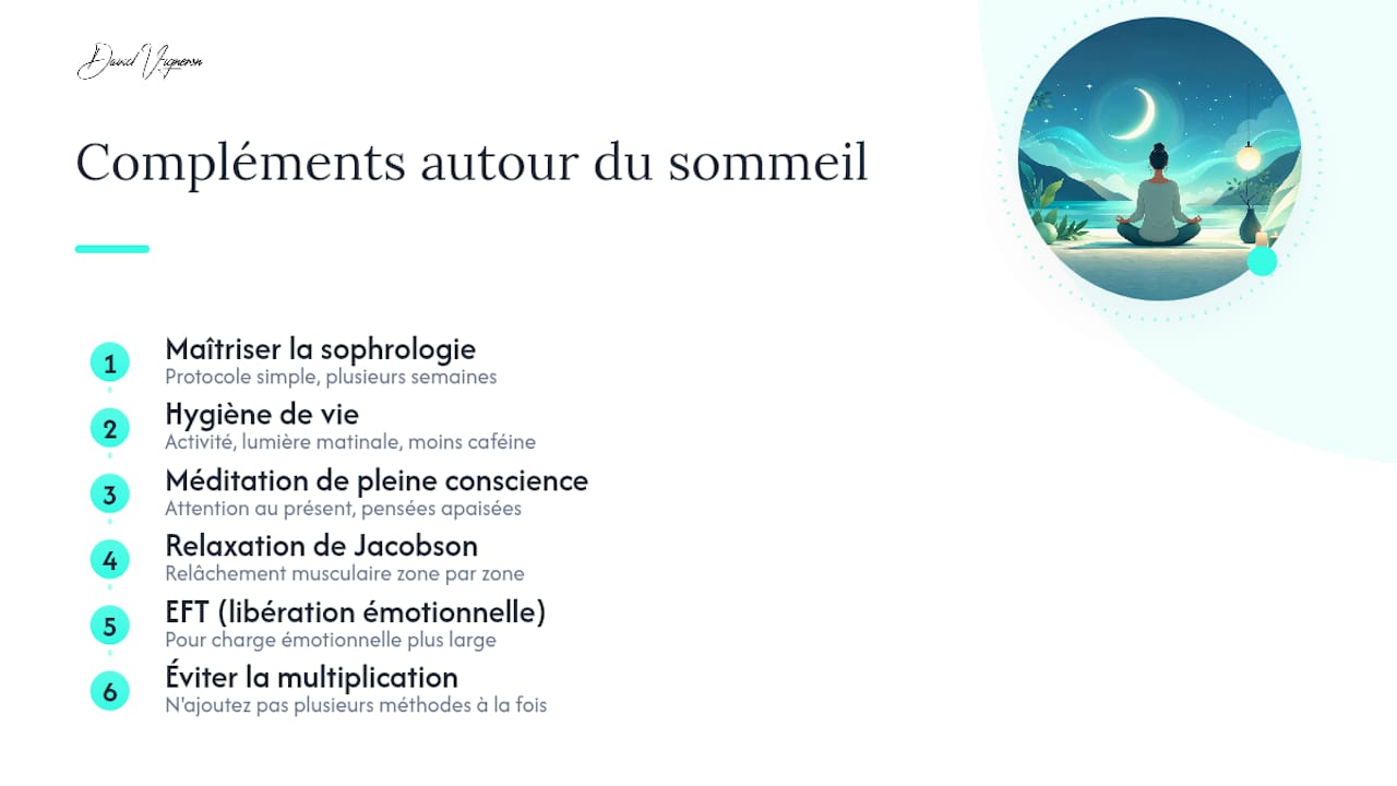 Méthodes complémentaires pour mieux dormir