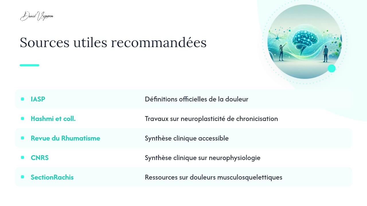 Sources utiles pour approfondir — overview diagram