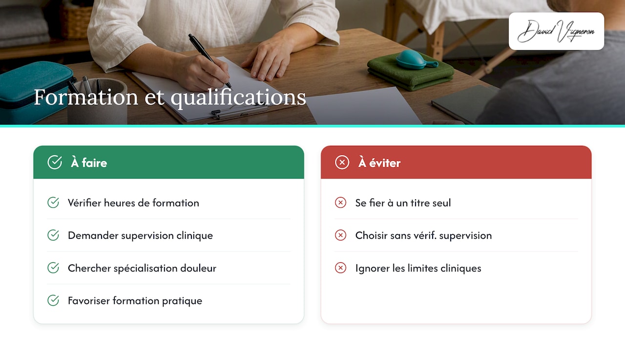 Formation et qualifications des praticiens en shiatsu et en réflexologie — overview diagram
